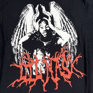 The Thread Shop Lil Nas Graphic Black Cotton T-Shirt - Size Small